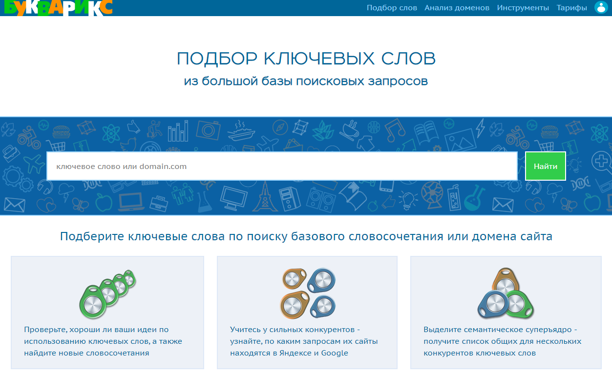 Ключевые слова конкурентов